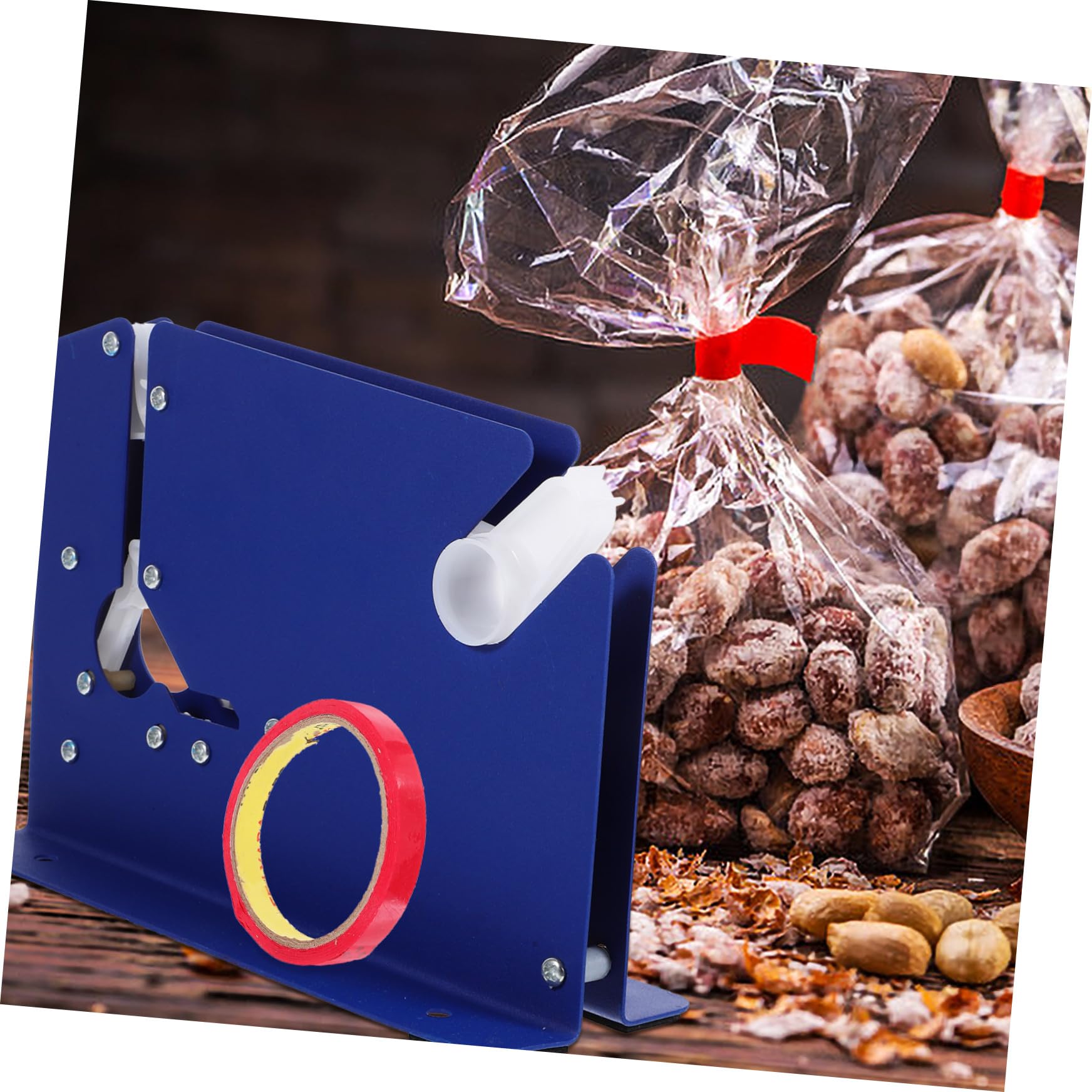 DOITOOL 3 Stück Bandschneider Spender Für Halsdichtband Heavy-duty-taschenkonus Bandspender Stahlbeutelkegel Mit Trimmer Zufällige Farbe