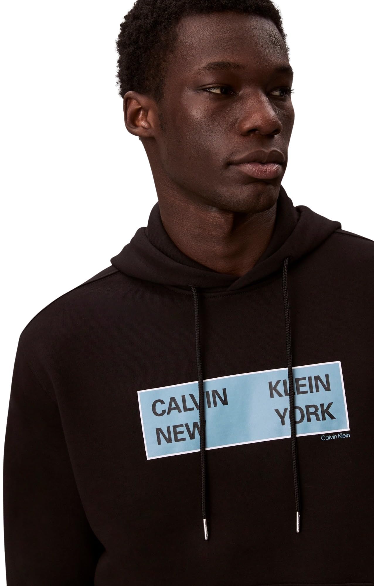 Calvin Klein Uomo Felpa con Cappuccio Terry Box Graphic Regular Fit