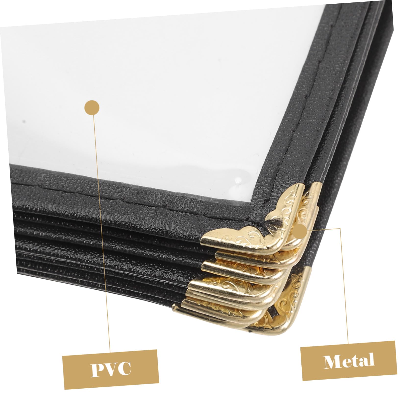 de Menú PVC Transparente Resistente al Agua y Aceite Carpeta Portamenús Reutilizable para Restaurantes Marcado para