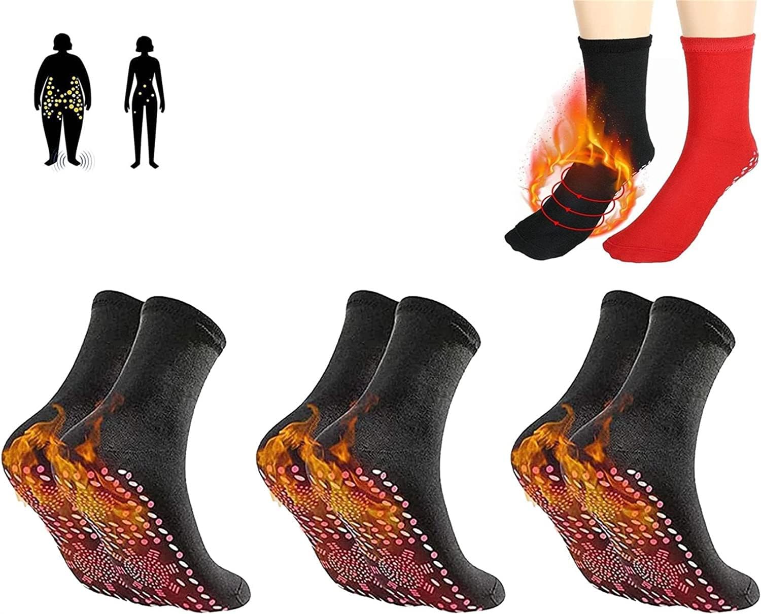 3 Pairs Alvo Feet Socks,Alvo Feet Socks for Varicose Veins,VeinesHeal