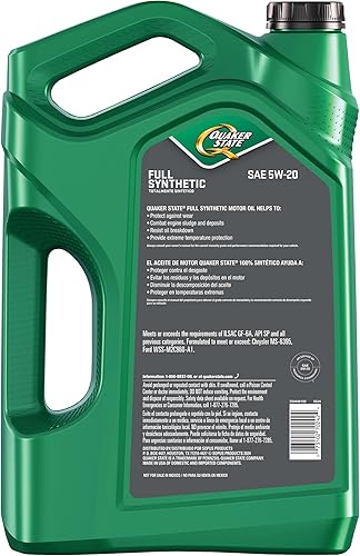 Vista 11 de Quaker State Aceite de motor sintético completo 5W-30, 5 cuartos de galón (paquete de 3)