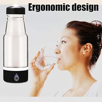 Portable Rechargeable Hydrogen Water Generator,Alkaline Ionizer Generator,Electrolyzed Water Machine for Home Office Travel