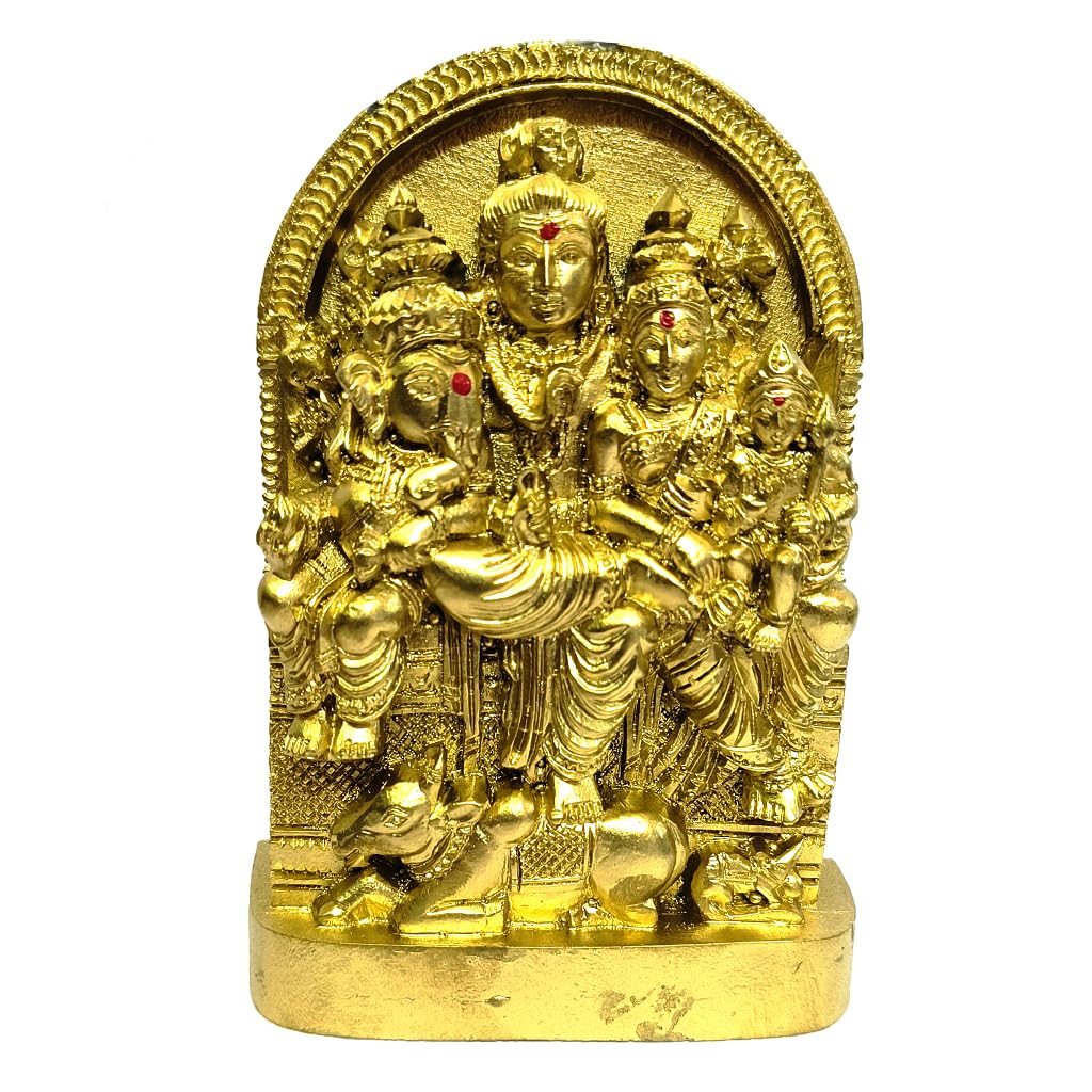 Buy Ayyappan Traders Shiva Parvati Ganesh Murugan Resin Idol | Shivan ...