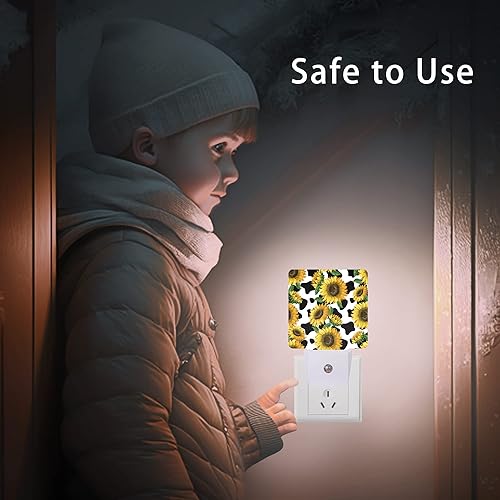 Miniatura 8 de Luz nocturna de ancla, luces de noche con enchufe floral de acuarela de 0.5 W, apto para dormir para niños y niñas, luz nocturna LED con sensor de