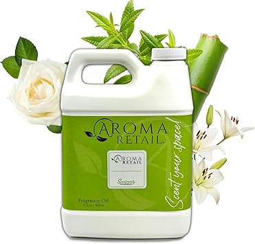 Asian Lily Fragrance Oil 27 oz Refill for Oil Diffuser with Lemon Verbena, Lily, Bamboo & More Notes