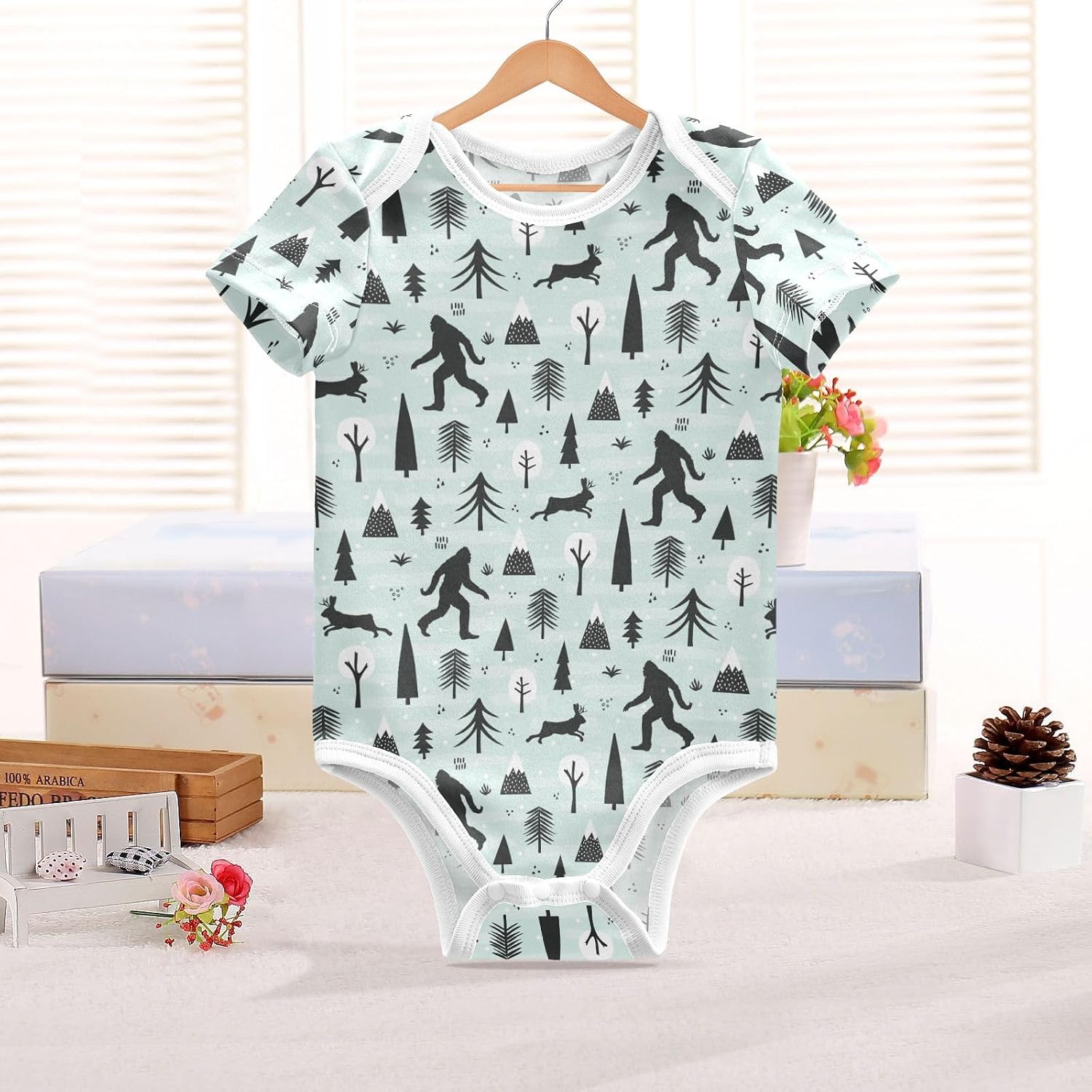 Newborn Baby Romper Clothes Infant Shrot Sleeve Boys Girls Bodysuit