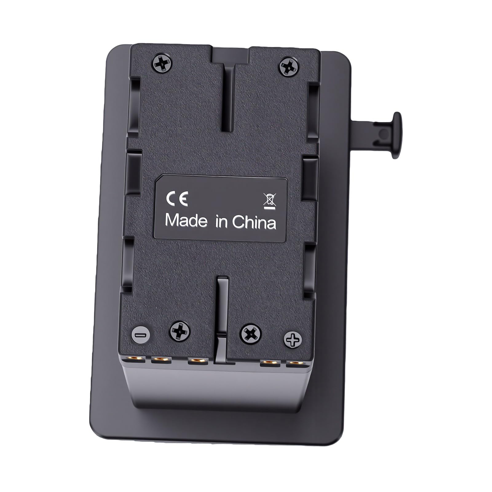 KIMISS Adattatore Piastra Conversione Batteria V Mount, Connettore Alimentazione Esterna per Videocamera con Protezione da Sovratensione per PXWX280 FX6 FS5 Z280