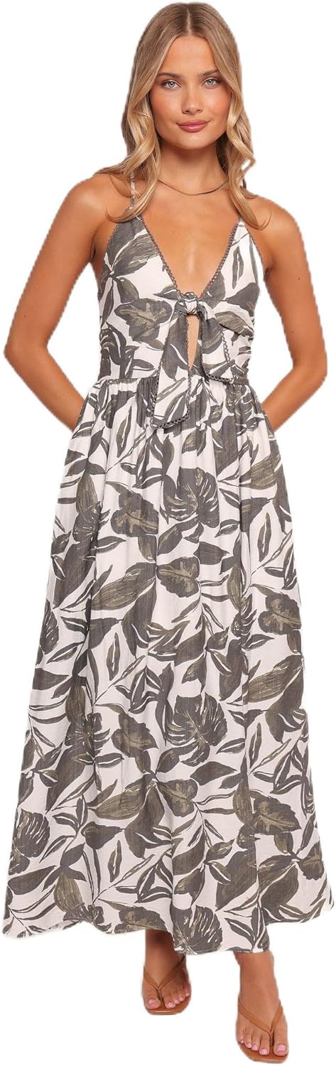 Petal & Pup Women's Bray-midi-Dress-Vineyard-Green