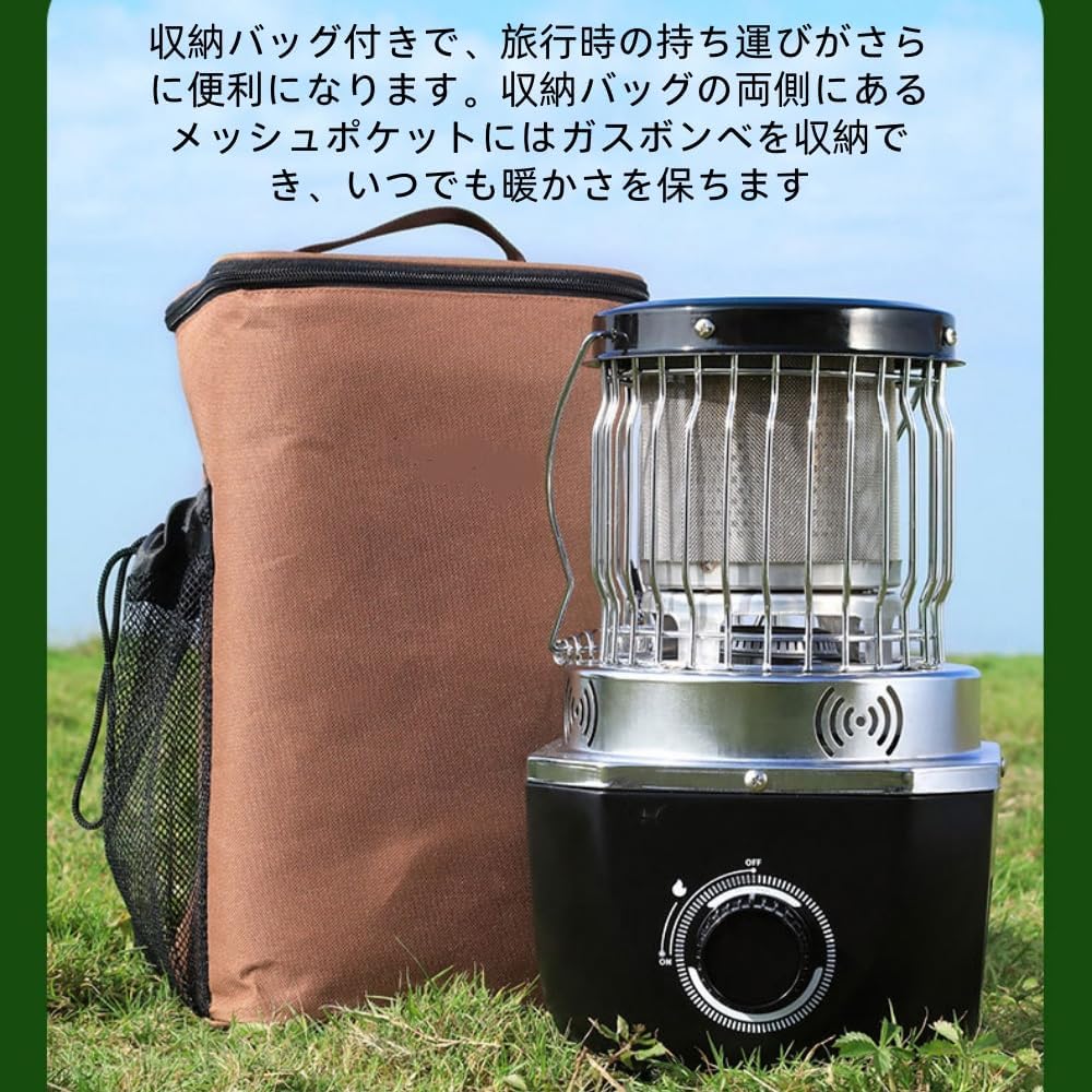 アウトドア ZXMガスストーブ カセット 1台2役 ポータブル ガスヒーター