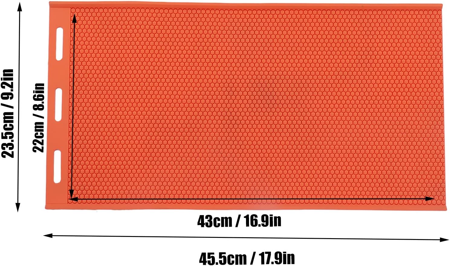 Luqeeg 2Pcs Beeswax Press Sheet , Silicone Beehive Basis Press Sheet - Honeycomb Sheets Making - Beehive Wax Press - Beekeeping Supplies, Orange