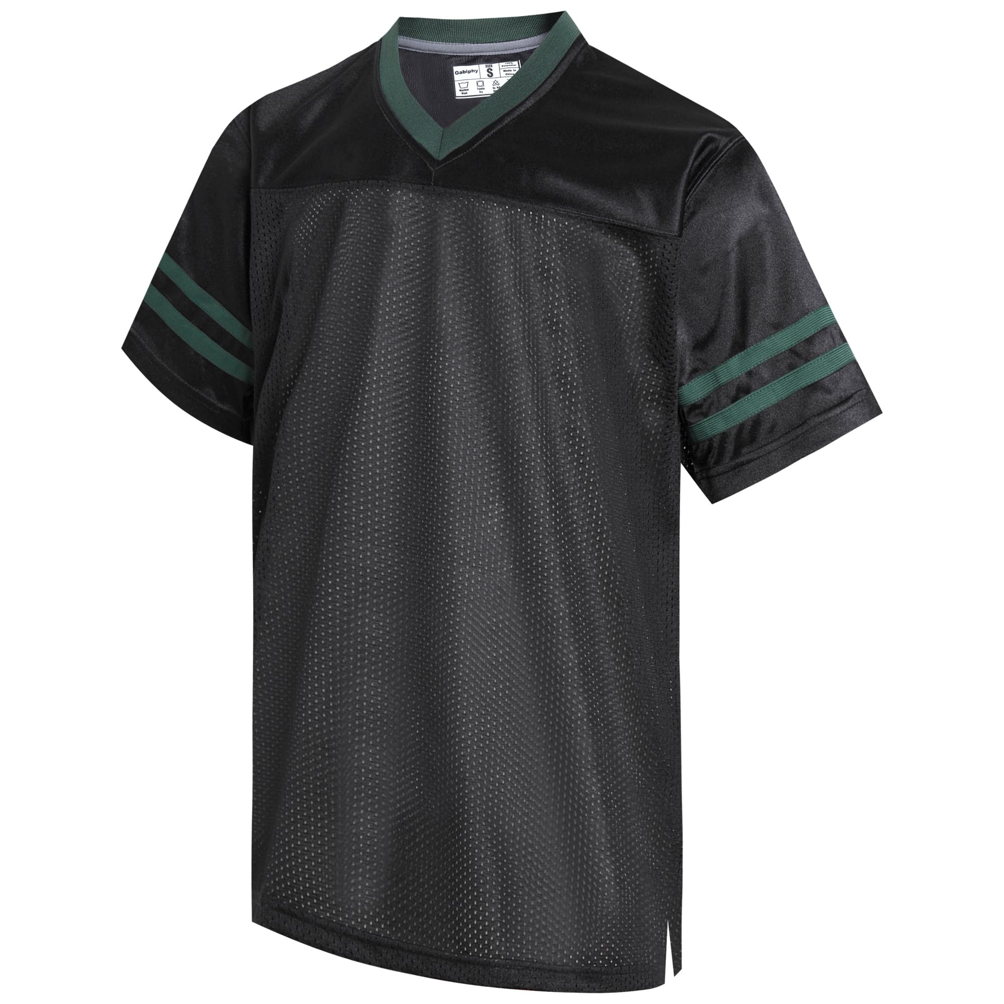 Men's Retro Football Jerseys V-Neck Short Sleeve T-Shirts Workout Gym Running Hiking Shirts