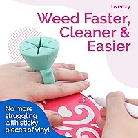 Vista 3 de Anillo colector de desechos Tweexy Craft, de vinilo para transferencia de calor, soporte de hojas de papel y adhesivos HTV