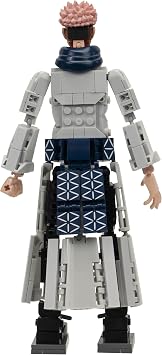 BLDR Ryomen Sukuna Buildable Action Figure Construction Set 0038-12-Inch Articulated Constructible Figure with 341 Pieces
