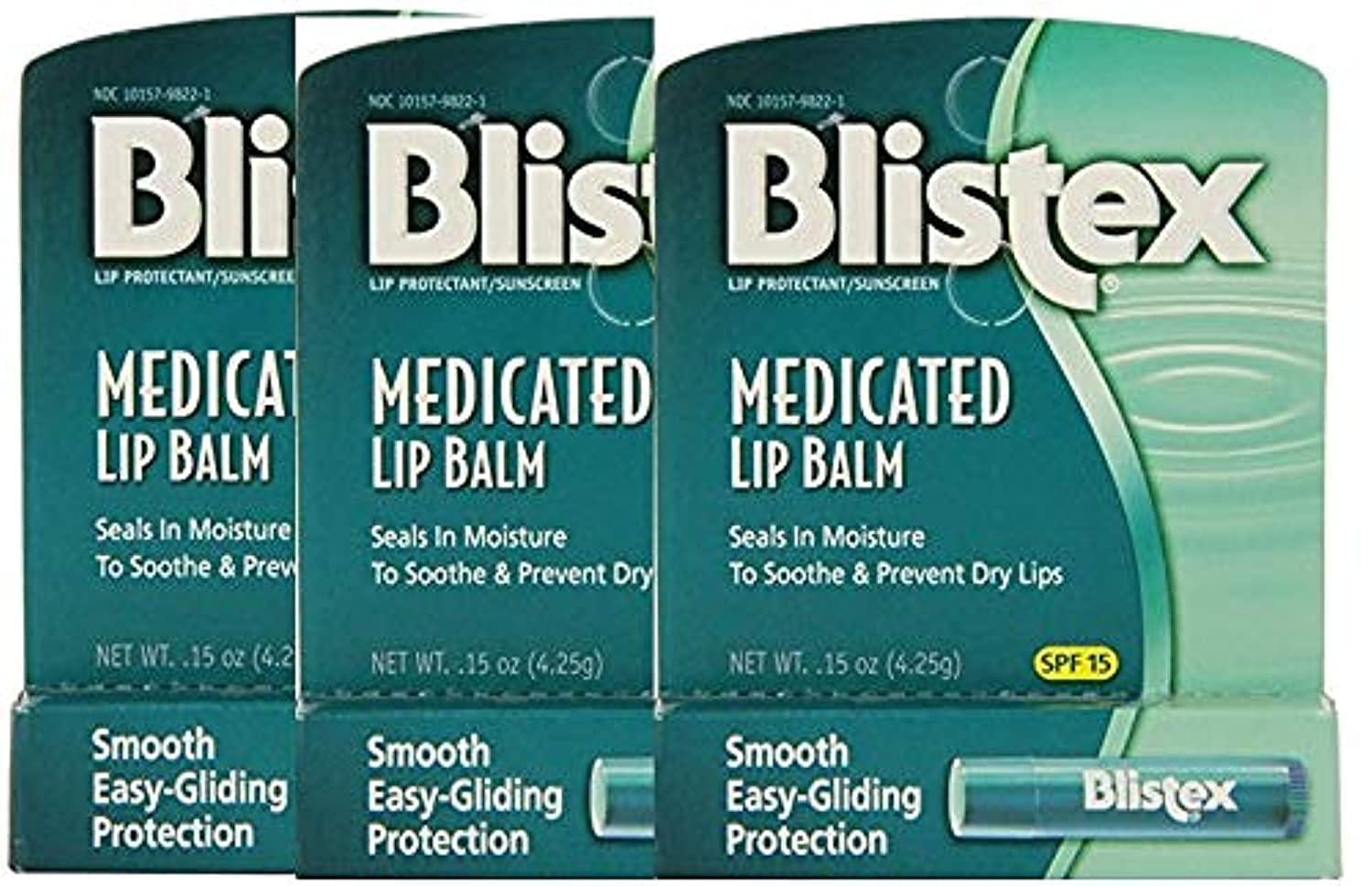 BlistexMedicated Lip Balm, 3 Balm Value Pack (Pack of 3)