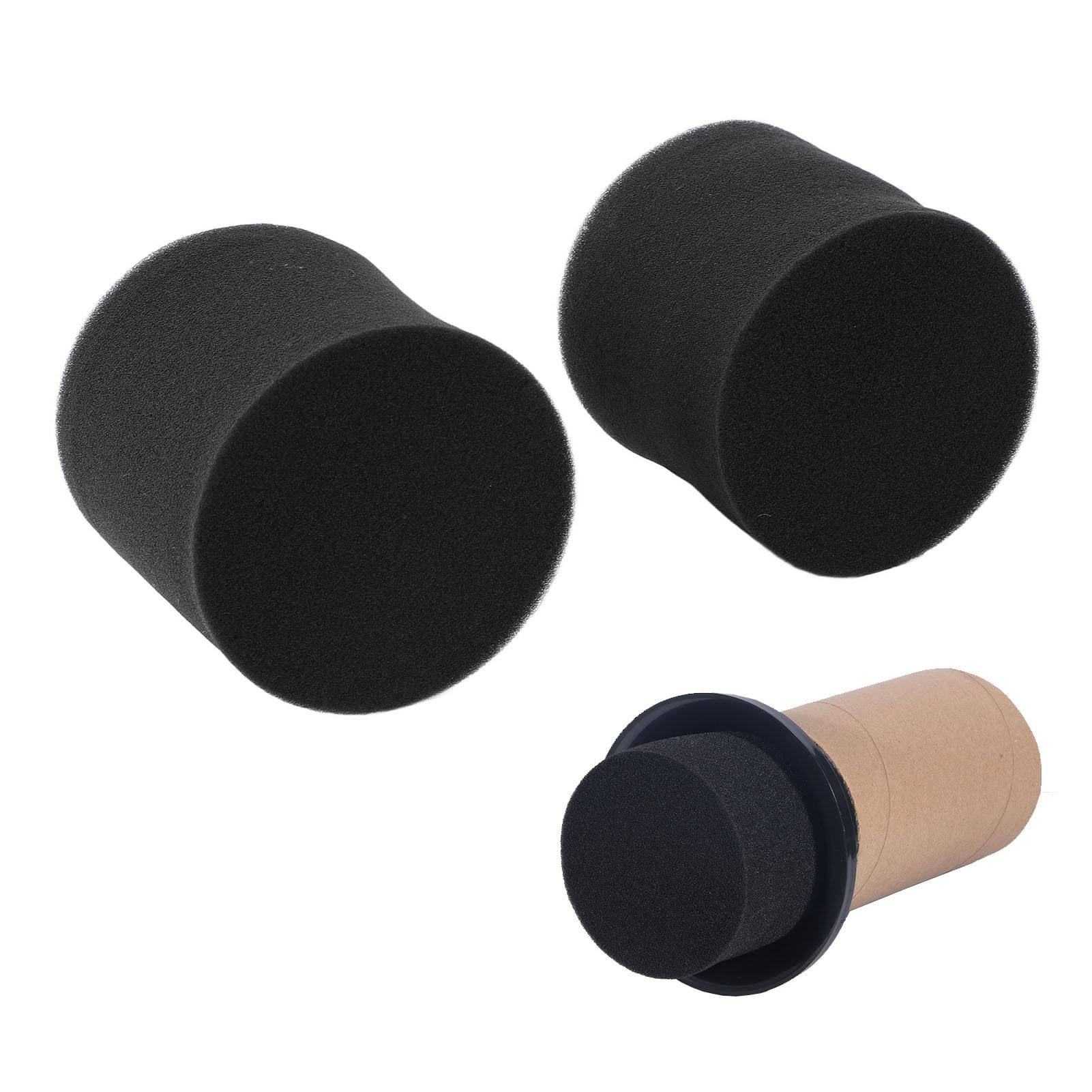 PUSOKEI Speaker Port Tube Sponge - Reduces Standing Waves & Noise, Enhances Bass Response for Speaker Cabinets, Home Car Audio - 80mm Height Foam Insert