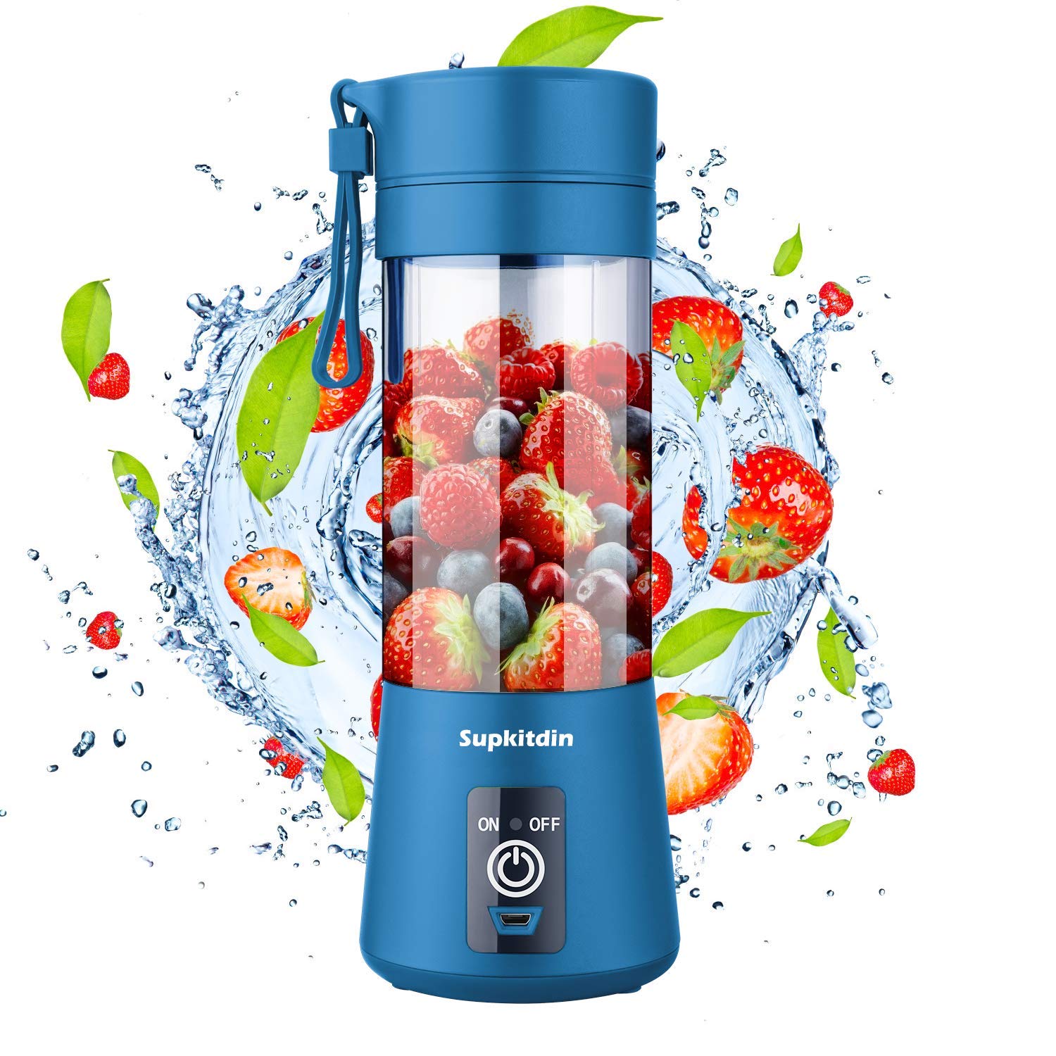 Portable Blender Supkitdin Personal Mixer Fruit Rechargeable With