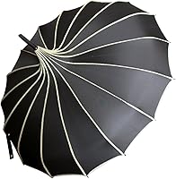 Vista 11 de Sombrilla parasol estilo techo de pagoda VIVISKY (TM) a la antigua, de ingenio, Ivory Marfil