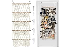 4-Tier Stuffed Animal Hammock Net Hanging Organizer