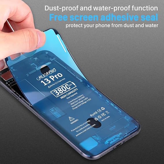 Battery for iPhone 13 Pro, [3800mAh] Upgraded 2026 New 0 Cycle High Capacity Replacement Battery for iPhone 13 Pro A2636 A2638 A2639 A2640 A2483 6.1 Inch with Professional Replacement Tool Kits