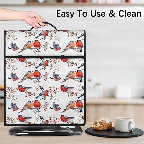 Miniatura 6 de Funda para batidora de pollo retro con forma de gato compatible con 6-8 cuartos de galón divertida Kawaii Kitchen Aid Mixer a prueba de polvo con