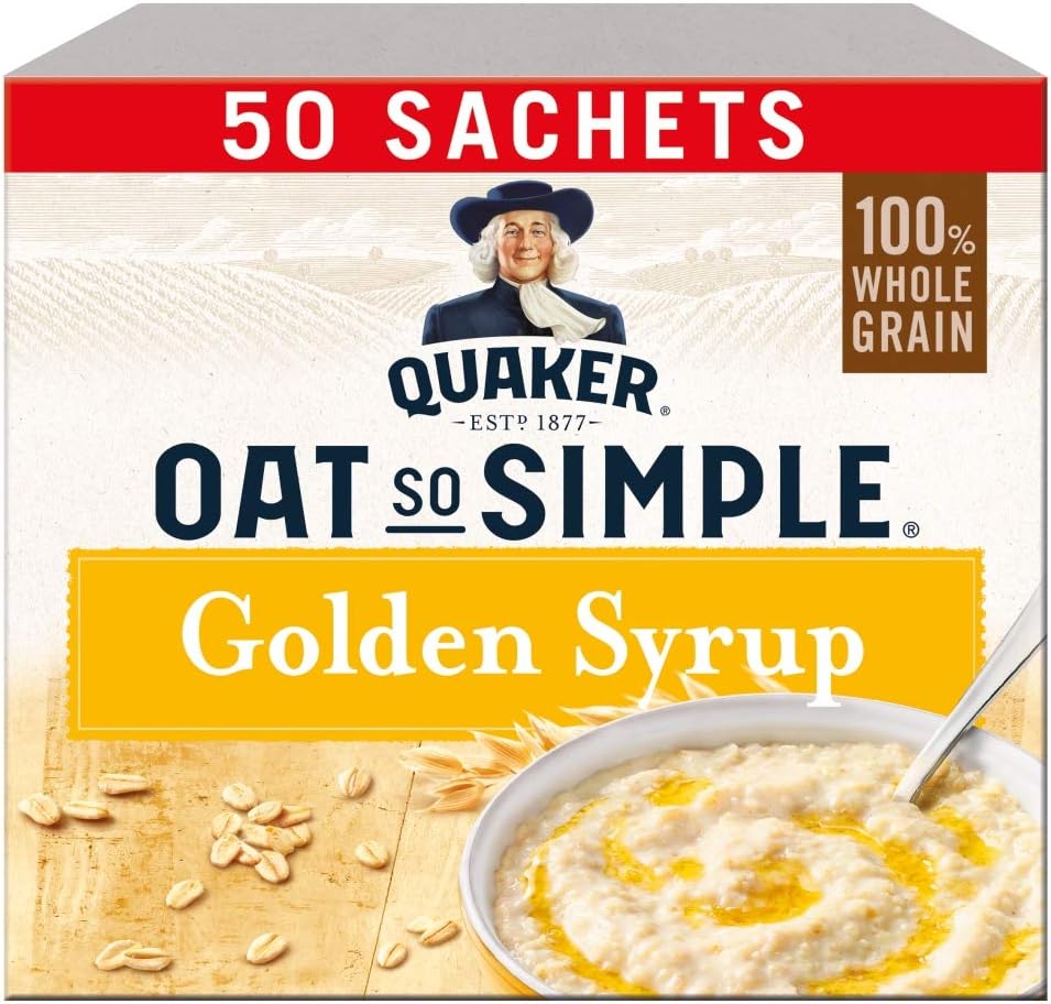 Quaker Oat So Simple Golden Syrup Porridge 50x36g (Packaging may vary)