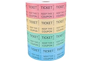Essential 8000 Assorted Double Raffle Tickets for Limitless Entertainment