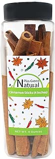 Cinnamon Sticks 4'' Length 8 Ounces, Strong Aroma Cassia Cinnamon Sticks Perfect for Crafting, Baking, Cooking, and Bevera...