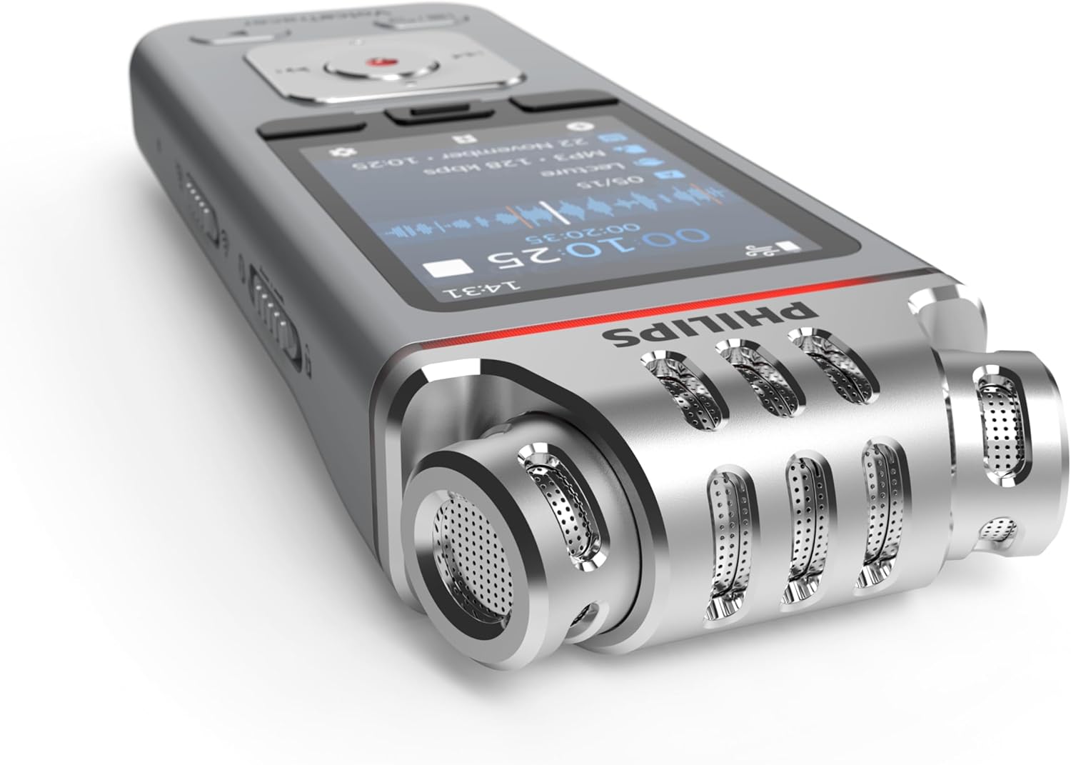 Philips VoiceTracer DVT4115 Voice Recorder with Sembly AI Speech-to-Text Software Trial