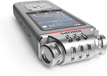Philips VoiceTracer DVT4115 Digital Voice Recorder, Audio Recorder with Sembly AI Speech-to-Text Trial for Meetings, Lectures & Interviews