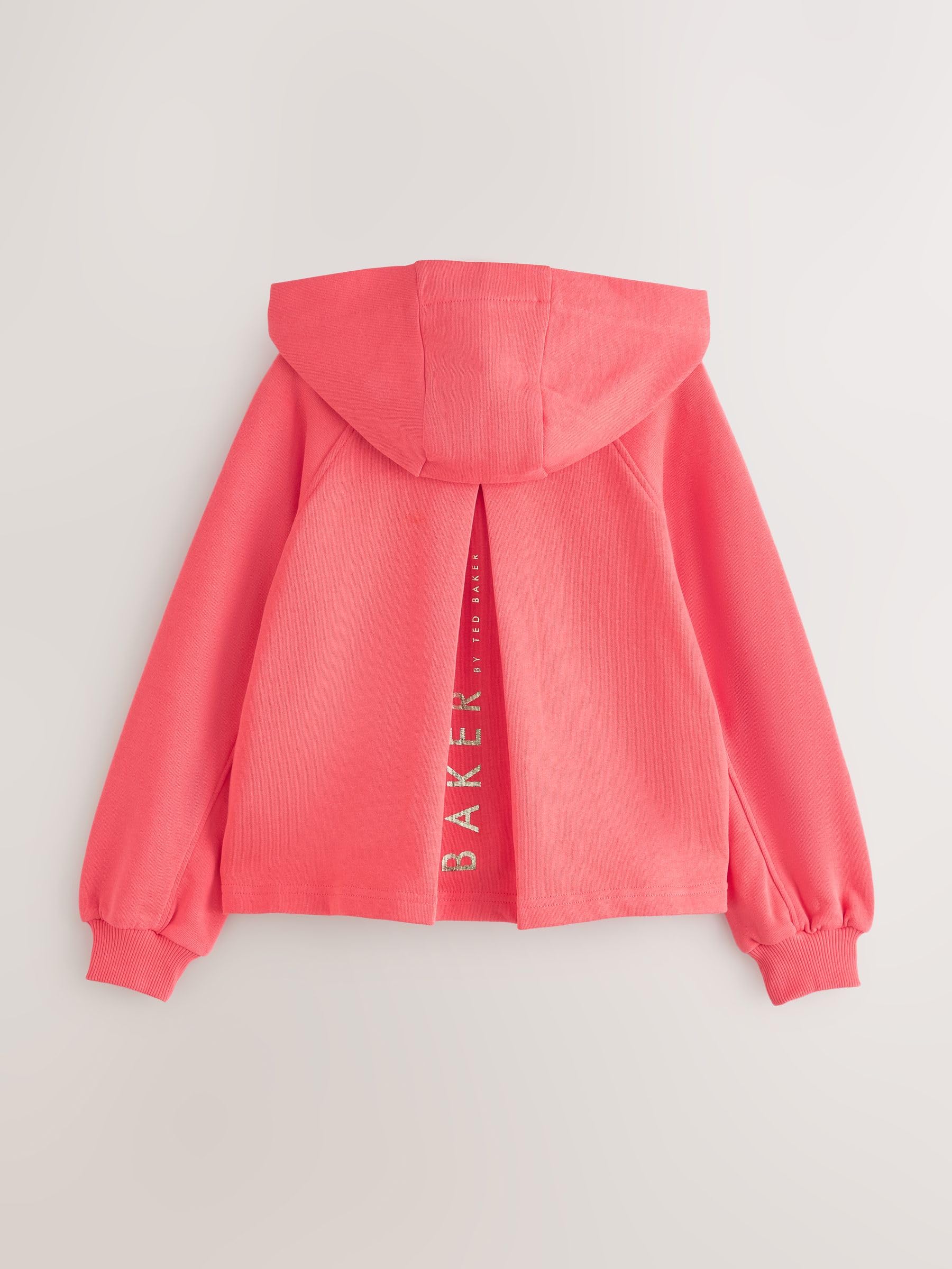 Ragazza Felpa con Cappuccio Oversize con Zip Completa