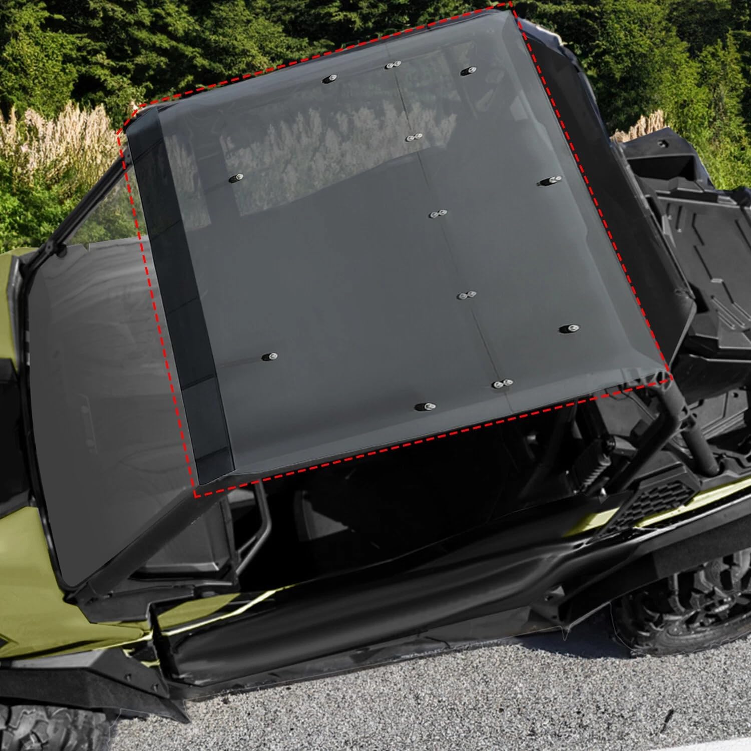 for 2014+ Can-Am Commander 800/1000/ 1000R Heavy Duty Smoke Tinted Roof