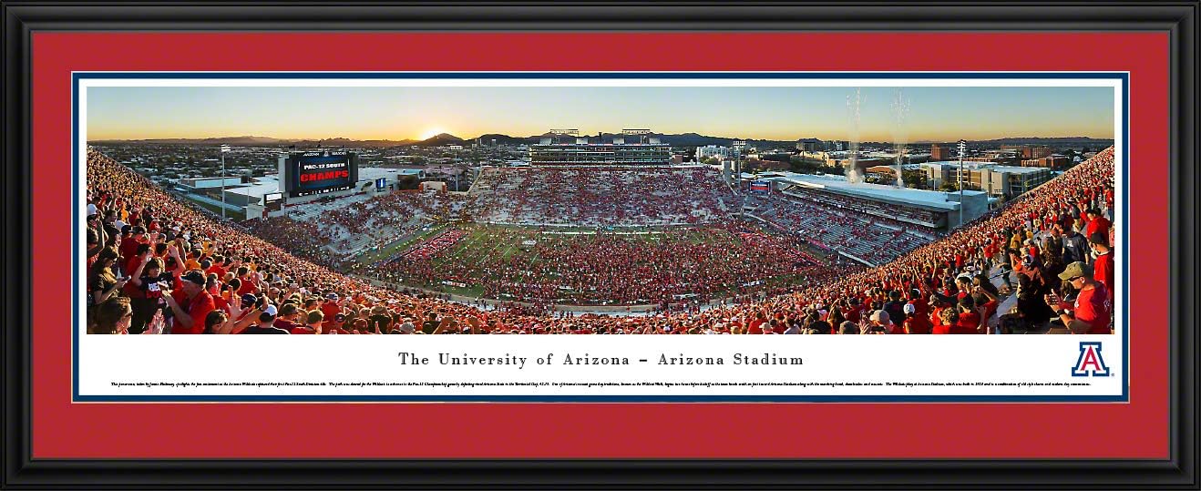 Blakeway Worldwide Panoramas, Inc. Arizona Football, Stripe The Stadium - Panoramic Poster or Framed Picture