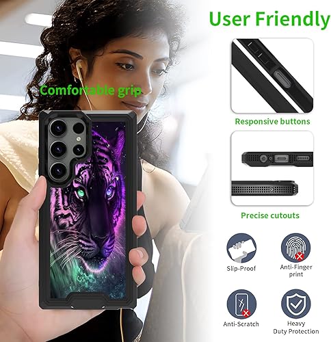 Miniatura 5 de Funda para Samsung Galaxy S23 Ultra 5G, funda resistente a prueba de golpes de doble capa para mujeres y hombres, resistente a los impactos, funda