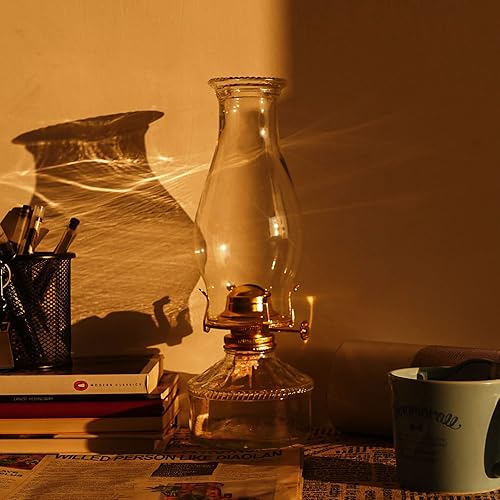 Miniatura 7 de Juego de 2 quemadores de lámpara de aceite, con collar reductor y mecha de algodón y mecha de 39 pulgadas, piezas de repuesto para lámparas de