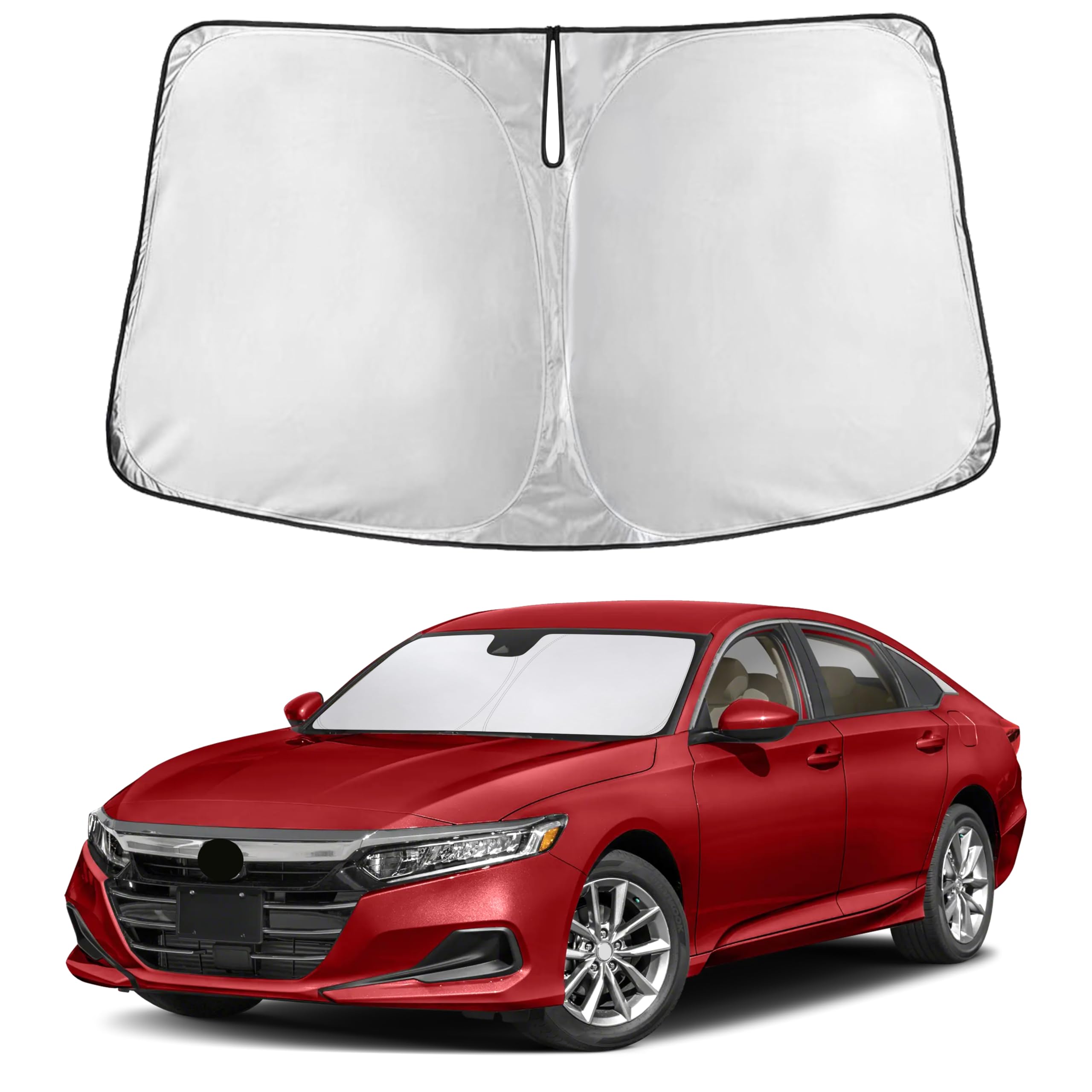 Photo 1 of EcoNour Windshield Sunshade Compatible for Honda Accord 2018-2020 2021 2022, Sun Visor for Front Windshield & Window Sun Shade Cover, UV Heat Blocker & Protector, Car Accessories