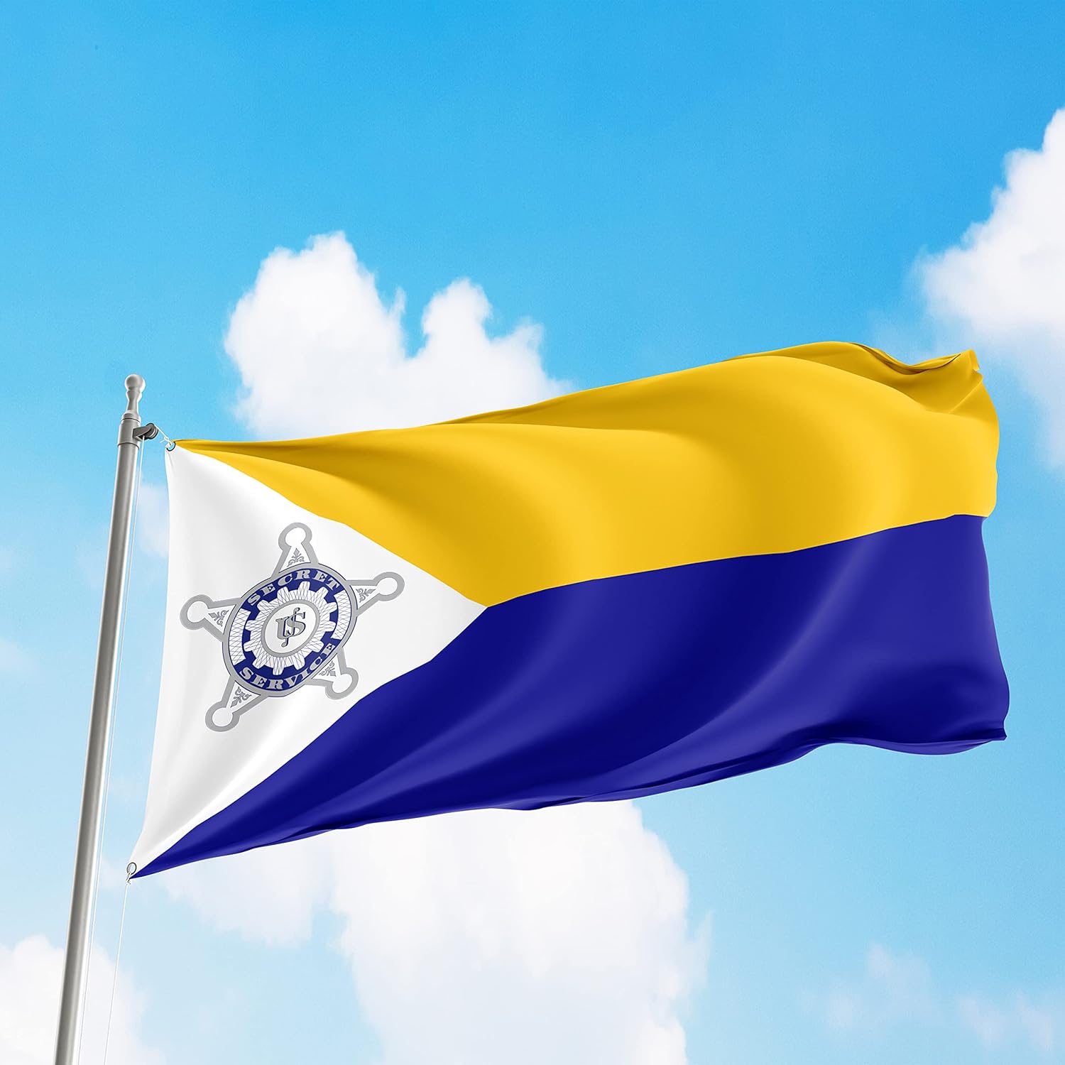 US United States Secret Service American Agency National Division Special Activities Logo 2x3 feet Flag Banner Vivid Color Double Stitched Brass Grommets