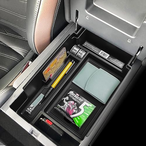 Miniatura 4 de EDBETOS Bandeja organizadora de consola central compatible con accesorios Nissan Pathfinder 2022 2023 R53 interior secundario reposabrazos
