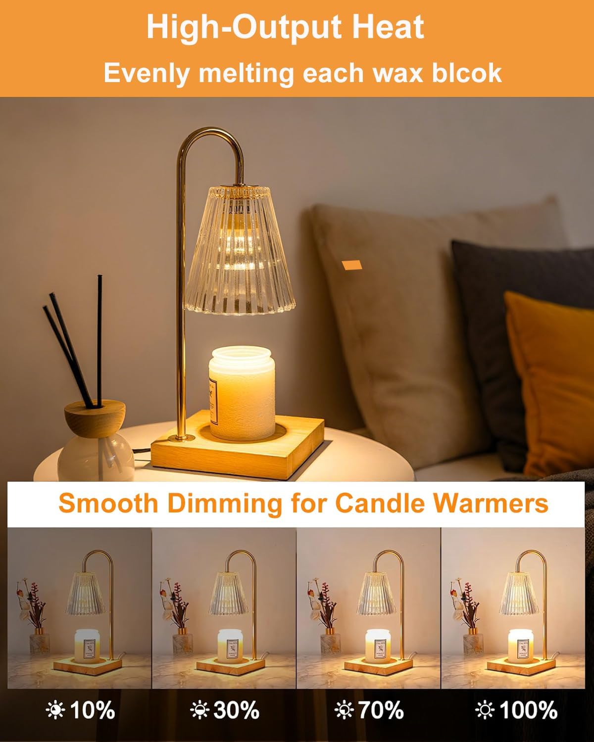 GU10+C 120V 35W Bulb - High Output 350LM GU10 Dimmable Bulb, MR16 GU 10 Bulbs Warm White 2800k with GU 10 Base, Long Lasting 35 Watt MR16 Halogen Bulbs for Candle Warmer, Track Lighting