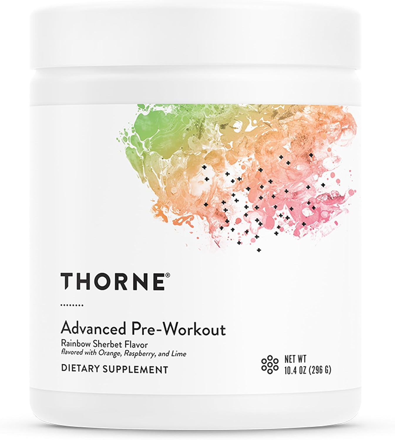 THORNE - Advanced Pre-Workout - Pre-Workout Powder Supplement with Amino Acids, Naturally Derived Caffeine, Alpha GPC & Beta-Alanine - Rainbow Sherbet - NSF Certified for Sport - 20 Servings