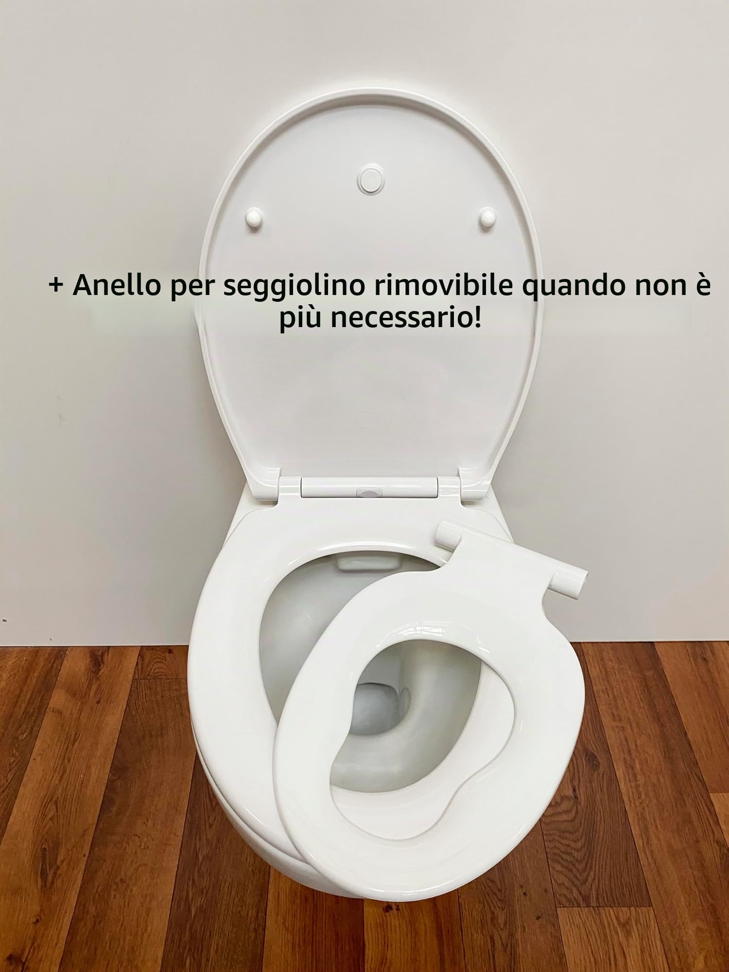 ADOB Sedile WC Copriwater per Bambini e tutta la famiglia, asportabile per la pulizia, chiusura rallentata