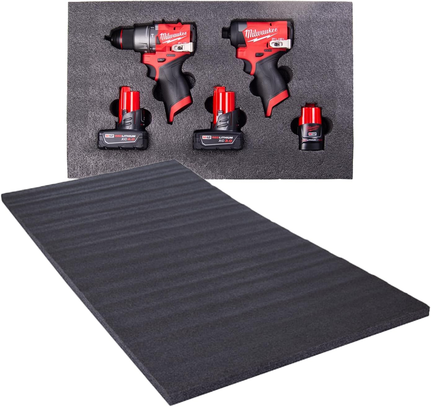 ECONO FOAM ™ Black 24" x 48" Layered Foam for Kaizen Projects (20mm-7/8",Black)