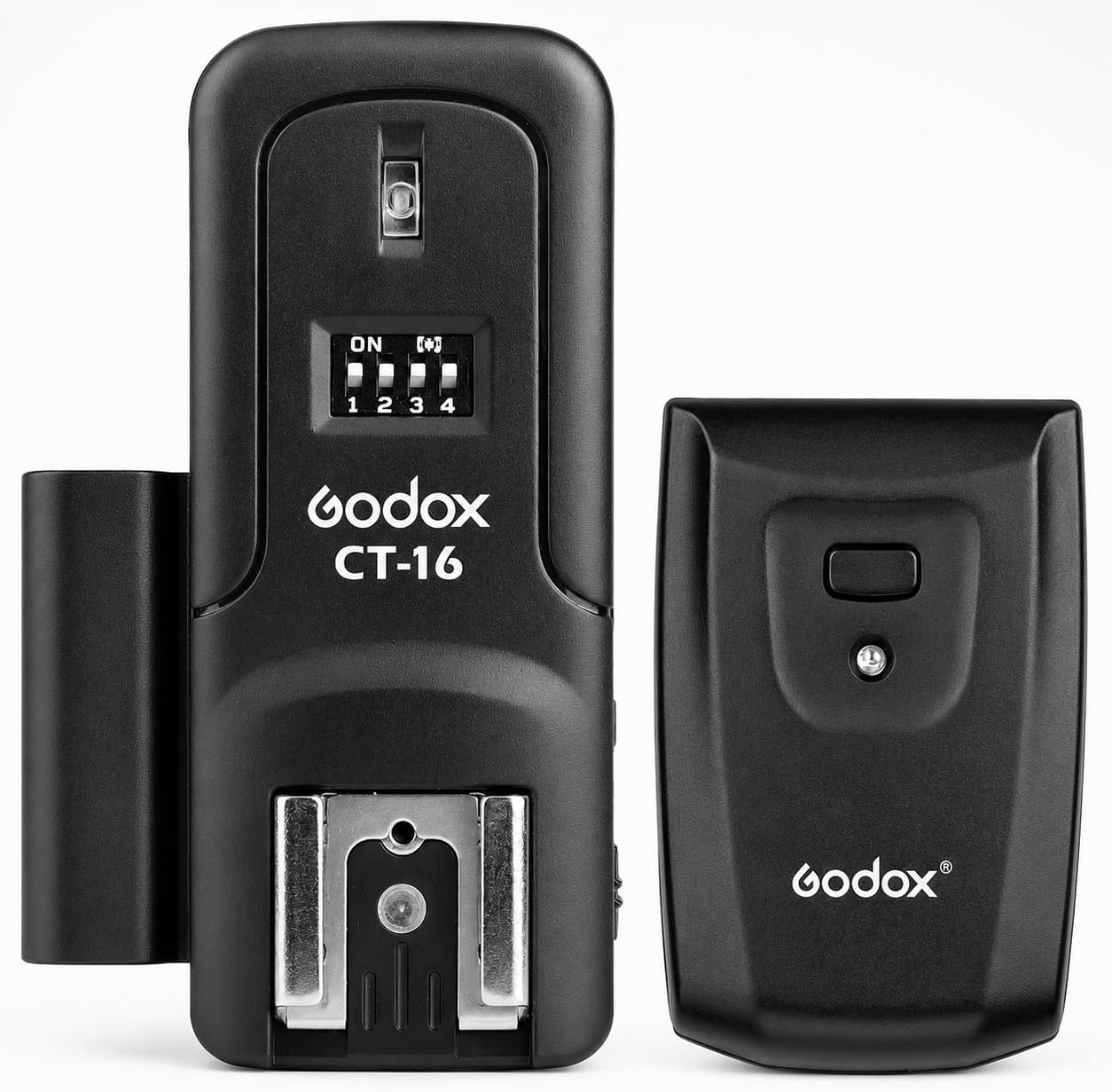 Godox CTR-16 Wireless Flash Trigger Kit, 16-Channel 433MHz Radio Flash Trigger Transmitter and Receiver Set for DSLR Cameras, Studio Strobe and Speedlite, Includes Sync Cable and Adapter, No TTL