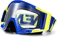 Vista 7 de Gafas de Motocross con Cubierta para la Nariz - Gafas MX y ATV Todoterreno Dirtbike para Adultos Unisex