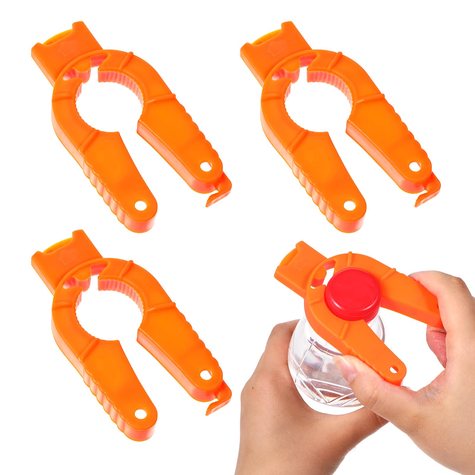 Bewudy 4 Stück 3-in-1 Flaschenöffner, Schraubverschluss Öffner