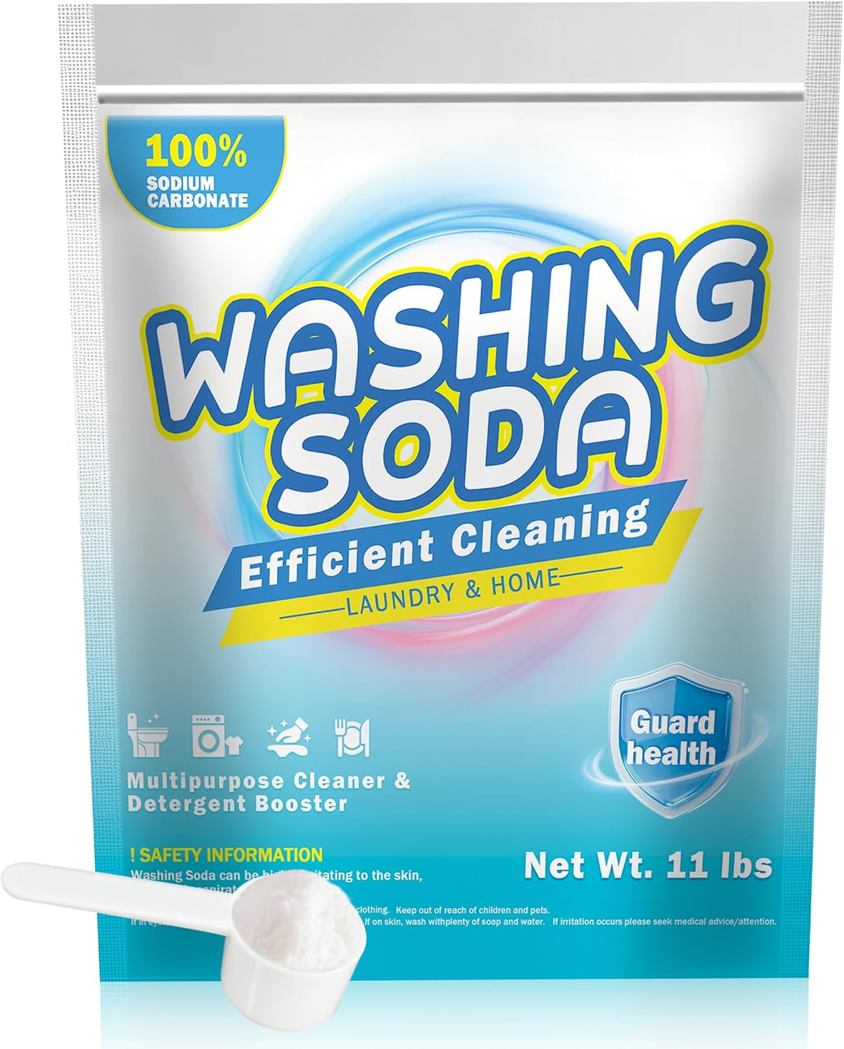11Lb Super Washing Soda For Laundry,100% Pure Sodium Carbonate
