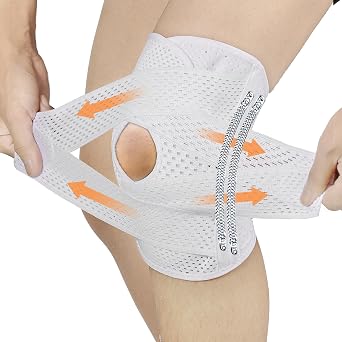 Knee Brace for Women Men,Adjustable Knee Sleeve,Medium