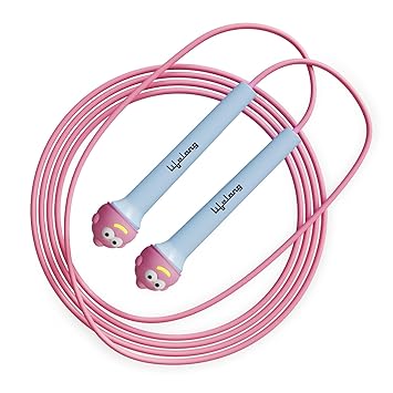 Lifelong Skipping Rope for Men, Women & Children Jumping Rope with Adjustable Height, Speed Skipping Rope for Exercise Workout & Weight Loss-PVC Skipping Rope for Kids-(Pink) - image, photos