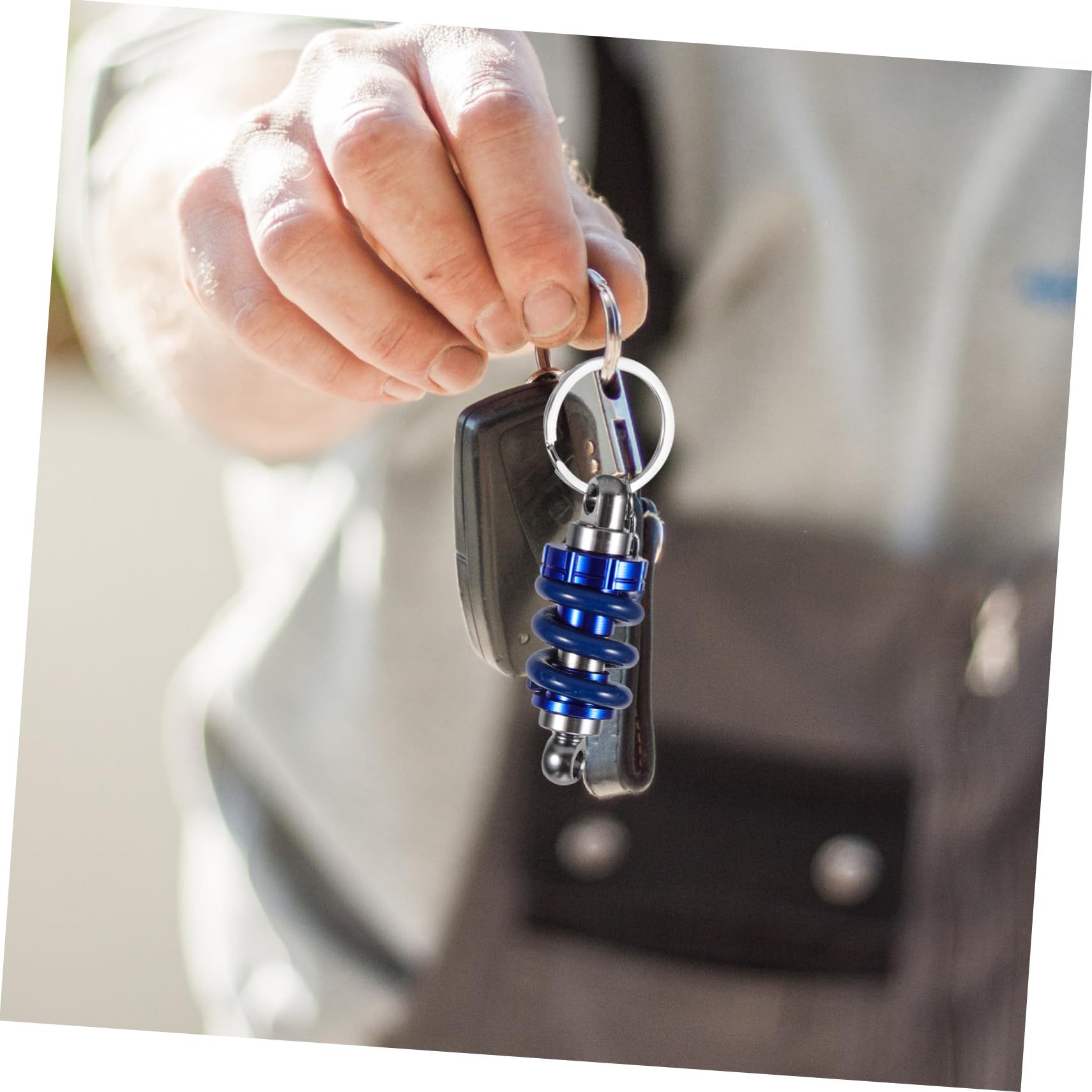 TOPBATHY Modell Schlüssel Auto Schlüsselanhänger Schlüsselanhänger Kette Schlüsselanhänger Kette Poliert Motor Schlüsselanhänger Kette Ringe Für Autoschlüssel Autozubehör