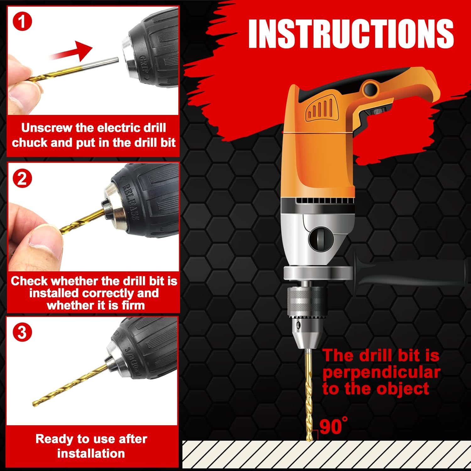 YIYITOOLS Titanium Twist Drill Bit Set 21 Piece Fit for Cutting Hard Metals，Such as Stainless Steel, Aluminum Alloy and Titanium Alloy - - 