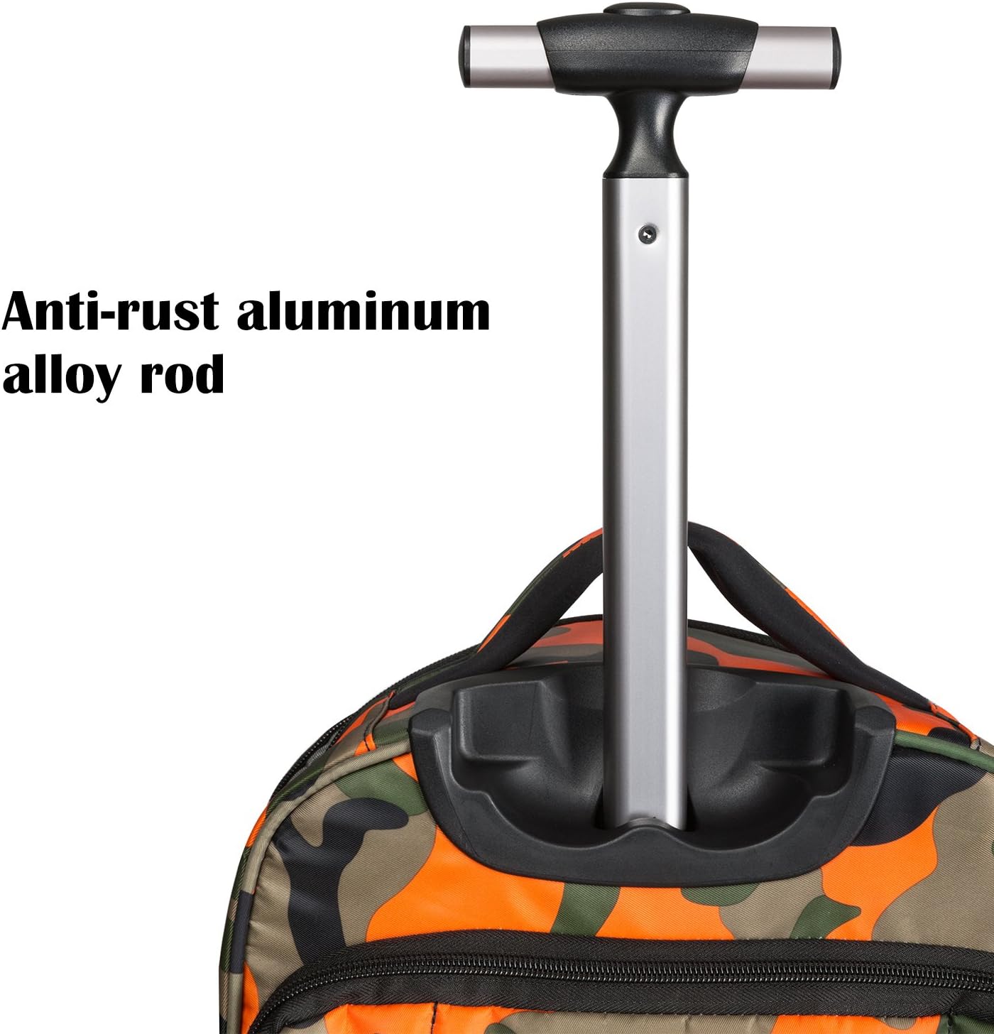 20 inches Big Storage Multifunction Travel Wheeled Rolling Backpack Luggage Books Laptop Bag by HollyHOME